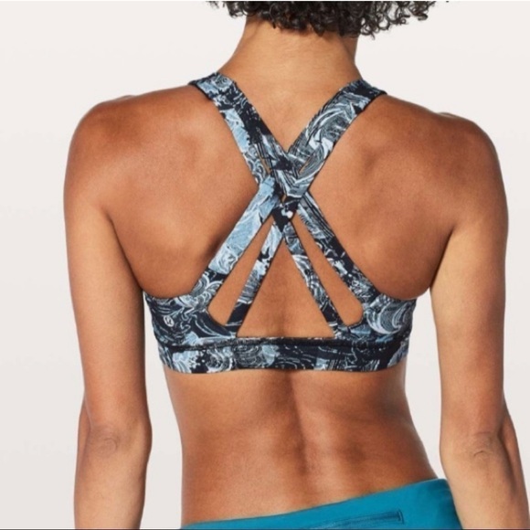 𝅺lululemon Stash N' Run Bra in Eternal Wave Size 4 - Picture 3 of 7